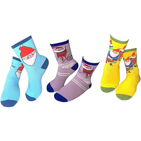 

Mary Blair Kids Girls Christmas Cotton 3-Pair Crew Socks Colorful Novelty Disney Socks Sock Sizes 3-10 Years S-L