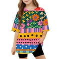 thumbnail image 2 of Virmaxy (5-15 Years) Boys Girls Fashion Casual Shirt Teenagers Solid Color Short Sleeve Round Neck Top Summer Loose Casual Trendy Pullover Shirt Multicolor-17 12 Years, 2 of 7