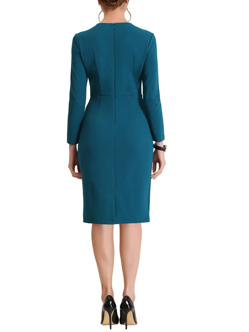 open lace back dress Ice Blue 2pc cap-sleeve peplum dress & 3/4 sleeve bolero jacket with b   Baskerville's Bespoke Costumes