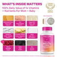 thumbnail image 2 of Pink Stork Essential Prenatal Vitamins, B12 with Folate, Soy Free, Methylated Nutrients, 180 Capsules, 2 of 10