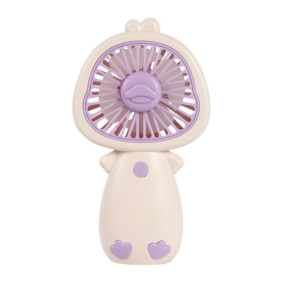 Kids Cute Duck Mini Handheld Fan - USB Rechargeable, 3 Speeds, Portable for Travel, Camping, & More - Perfect Summer Gift