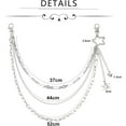 thumbnail image 3 of Y2K Star Pants Chain for Men Jean Chains for Women Pocket Chain for Pants Biker Hip Punk Chains Y2K Jewelry for Women Accessory Silver Trendy Fashion for Music Festival Concert Cosplay, 3 of 5