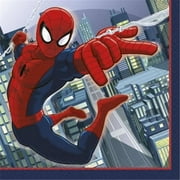 Spider-Man 30347400 Beverage Napkins, Pack of 16