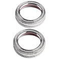 thumbnail image 5 of Rooha 2Pcs For Mercedes- For Benz A B Class Gla Cla Car Ac Control Cover Diamond Air Condition Switch Button Trim Ring Interior Access, 5 of 9