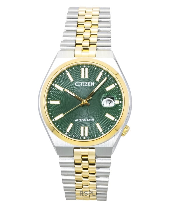 Citizen Zenshin 60 Automatic Green Dial Men's Watch NK5020-58X