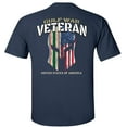 thumbnail image 3 of Fair Game Gulf War T-Shirt Veteran Campaign Service Ribbons American Flag Spartan Helmet-Navy-M, 3 of 5