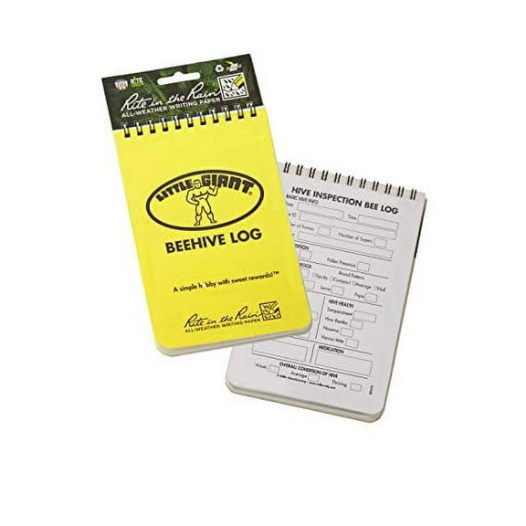 Little Giant Beehive Log Beekeepers Tracking Journal (Item No. BEELOG)