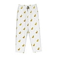 thumbnail image 4 of Xecao Gold Rabbit Women's Straight Lounge Pajama Pants: The Epitome of Relaxed Sleepwear, 4 of 9