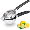 thumbnail image 1 of Exprimidor de limón de acero inoxidable 304, exprimidor de frutas manual, perfecto para naranjas, limones grandes y limas, prensa de metal de limón con tazón grande, 1 of 4