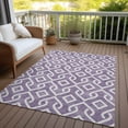 thumbnail image 6 of Addison Rugs Chantille Indoor/Outdoor Transitional Geometric Purple Washable Rectangle Rug, 3' x 5', 6 of 6