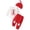 Red, variant on eczipvz Newborn Baby Boy My First Christmas Day Outfit Long Sleeve Romper Pants Hat 3-Piece Infant Boy Xmas Clothes Set Red,6-12 Months