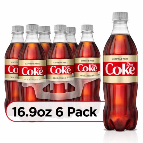 Diet Coke Caffeine Free Soda Bottles 6 pk / 16.9 fl oz - Pack of 2