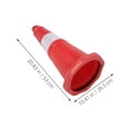 thumbnail image 2 of OUNONA 2pcs Reflective Traffic Cones PVC Construction Cone With Red Color For Parking Area Use, 2 of 8