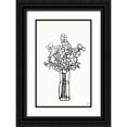 thumbnail image 1 of Lee, Judson 22x32 Black Ornate Wood Framed with Double Matting Museum Art Print Titled - Floral Arrangement II, 1 of 4