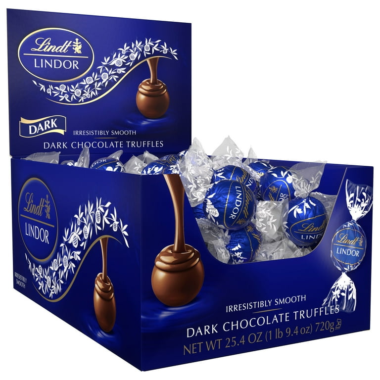 Lindor Dark Chocolate Truffles, 25.4 oz Box, 60/Box Lindor Dark Chocolate Truffles, 25.4 oz Box, 60/Box