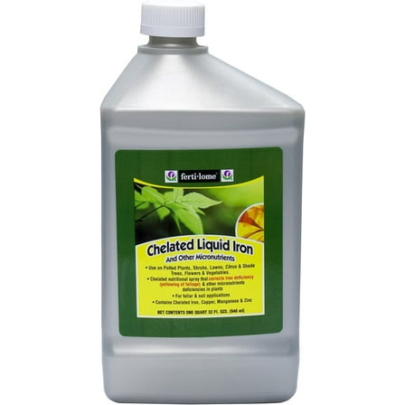 Fertilome Chelated Liquid Iron Nutrient Fertilizer, 32 oz