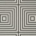 thumbnail image 4 of SAFAVIEH Beach House Arthur Geometric Indoor/Outdoor Area Rug, Light Grey/Charcoal, 5'3" x 7'6", 4 of 5