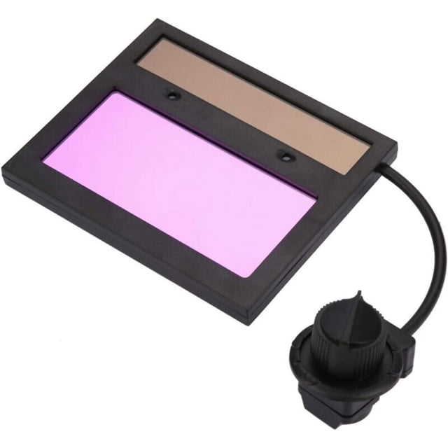 Lente para soldar, lente de repuesto para casco de soldador, TX500C 110×90 mm Lente para casco de soldador con panel solar Lente de oscurecimiento automático para máscara de soldador--