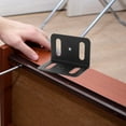 thumbnail image 4 of Hytrove 4Ud Escuadras En L De Metal Para Estantes De Madera Color Negro Uso, 4 of 7