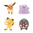 thumbnail image 1 of Pokémon Battle Figure Multi-Pack - Meowth, Eevee, Ditto, Lechonk, 1 of 2