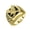 Gold-Tone, variant on Mens Large Square Black Patriotic USA  Bald Eagle Signet Ring Stainless Steel