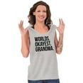 thumbnail image 4 of Worlds Okayest Grandma Funny Cute Tank Top Tee Shirt Women Brisco Brands S, 4 of 6