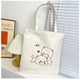 thumbnail image 3 of Bolsa de tela para mujeres y niñas, bolsas de comestibles reutilizables, lindas bolsas de tela para gatos, 2 piezas de diferentes colores oso de fresa Electrónica, 3 of 4