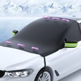 thumbnail image 3 of BAETEUY Car Windshield Snow Cover with Magnets Oxford Cloth Sun Frost Freeze Protection Reflective Universal Auto SUV Winter Front Windscreen Ice Cover Guard Protector, 3 of 7