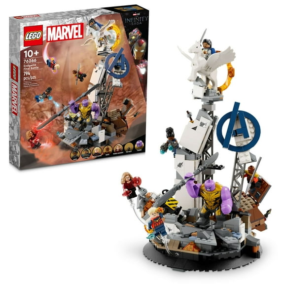LEGO Marvel Endgame Final Battle Building Set, Avengers Toy with 6 Minifigures, Movie Fan Gift, 76266
