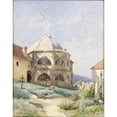 thumbnail image 2 of Ernestine von Kirchsberg 20x24 Black Ornate Framed Double Matted Museum Art Print Titled: Karner in Maria Saal, 2 of 5