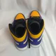 thumbnail image 4 of Ni - ke Ni - ke Air Jordan 1 Mid 'Los Angeles Lakers' DQ8426-517, 4 of 5