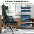 thumbnail image 6 of 6V-Sermmoo Adjustable Executive Chair, Comfortable Office Chair with Footrest, APU Leather, Black, 6 of 8