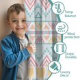 thumbnail image 3 of Blackout Kids Curtains,Pastel Geometric Pattern Childrens Insulated Curtains Set Of 2,Bedroom Essentials,Toddler Room Decor 42x63in(106x160cm), 3 of 5