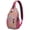 Psychedelic, variant on Rocket and Spacecraft Sling Backpack, Moon and Sun Design, Galaxy Nebula Crossbody Bag for Outer Space Lovers
