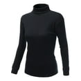 thumbnail image 2 of FashionOutfit Women's Double Long Sleeve Layer Turtleneck T-Shirt, 2 of 4