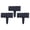 Z1#Black,3Pc, variant on Plastic Garden Landscape Edging Border, Flexible Interlocking Lawn Divider Fence, No Dig Outdoor Grass Edge Barrier, Decorative Flower Bed Border Fencing, Ground Landscape Edging for Patio