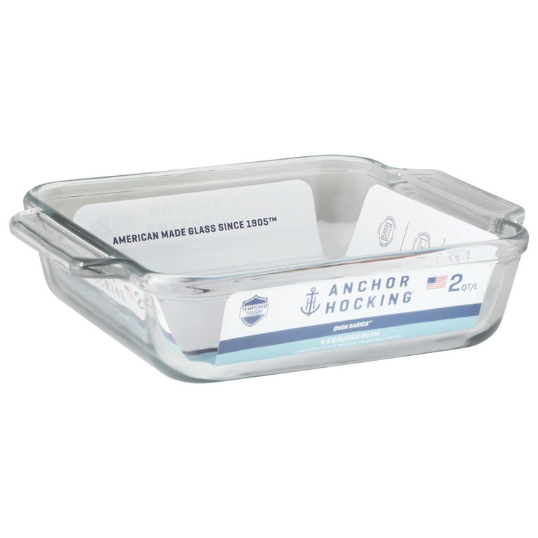 Anchor Hocking Glass Baking Dish, 8 Inch Cake Pan