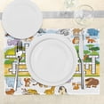 thumbnail image 3 of Ambesonne Word Search Game Place Mats Set of 4, Zoo Theme, Standard Size, Multicolor, 3 of 6