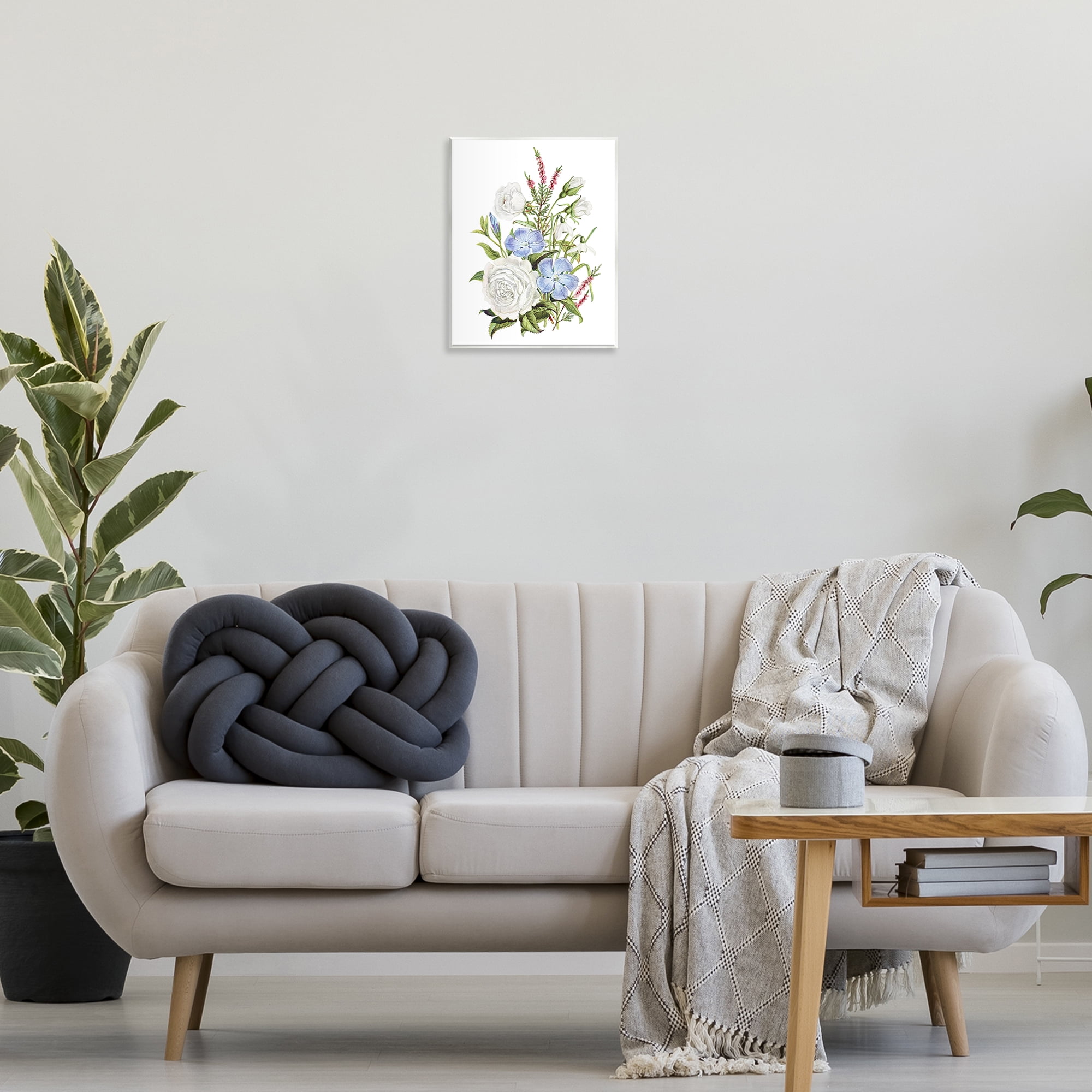 Bountiful Floral Bouquet Wall Plaque Art, design by Lettered and Lined