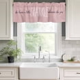 thumbnail image 3 of Pink Rod Pocket Curtain Valance, She Leaves A Little SPARKLE Wherever She Goes Farmhouse Window Valance for Living Room, Bedroom, Kitchen 54"W x 18"L, 3 of 9