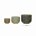 thumbnail image 2 of Creative Co-Op Decorative Stoneware Owl Containers, Multicolor, Set of 3, 2 of 7