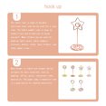 thumbnail image 4 of 10 Pieces Table Number Stand Round Shape Metal Convenient Card Holder Centerpieces Paper Clamp Wedding Decoration Tabletop Decor Star rose gold, 4 of 6