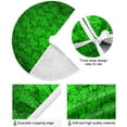 thumbnail image 2 of FMSHPON Green Shamrocks Pattern Xmas Christmas Tree Skirt Stand Mat for Holiday Party Decoration Indoor Outdoor 36 inches, 2 of 6