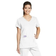 Grey's Anatomy Active 41423 Women's V-Neck Scrub Top White S