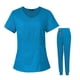 thumbnail image 2 of Conjunto de uniformes de enfermería, ropa de trabajo de enfermería, regalo para el día de las enfermeras, pantalón para enfermería Azul, 2 of 8
