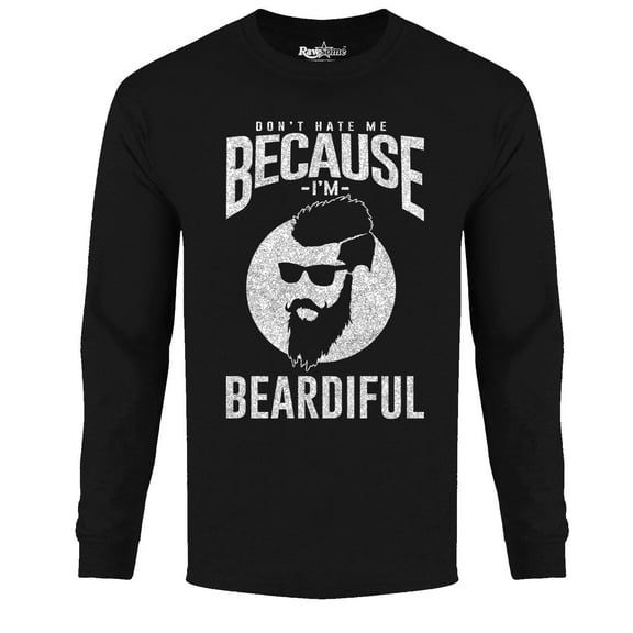 Men's Greatest Beard Long Sleeve Shirt - Because I'm BEARDIFUL