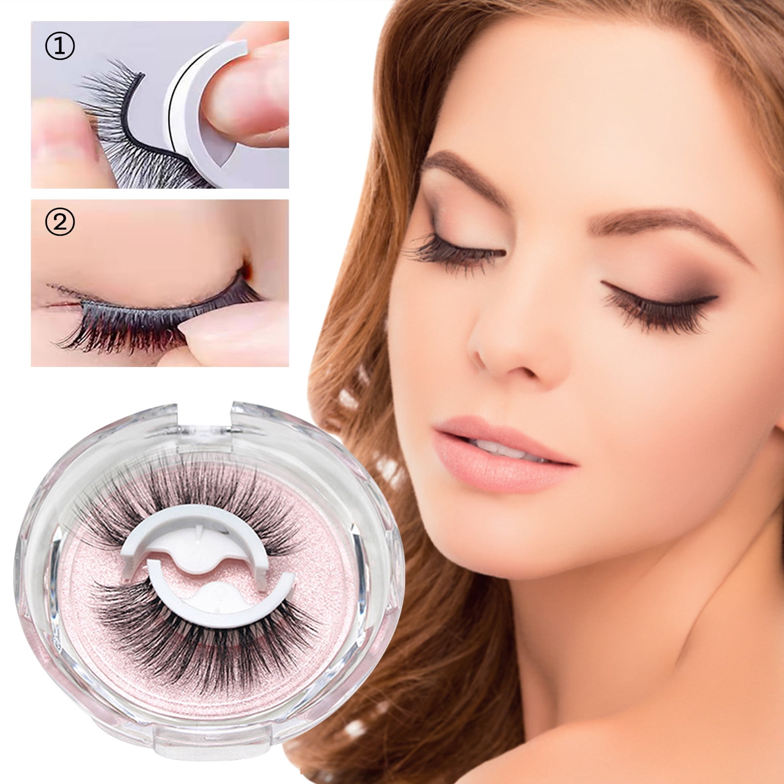 Reusable Self Adhesive Eyelashes Without Glue Natural False Eyelashes
