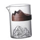 thumbnail image 2 of Jarra de cristal japonesa de montaña con asa, taza de café de cristal transparente de 330ml para té, bebida, leche y café, 2 of 9