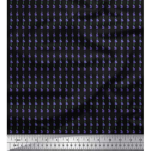Soimoi Cotton Duck Fabric Abstract Shirting Print Fabric by The Yard 42 Inch Wide