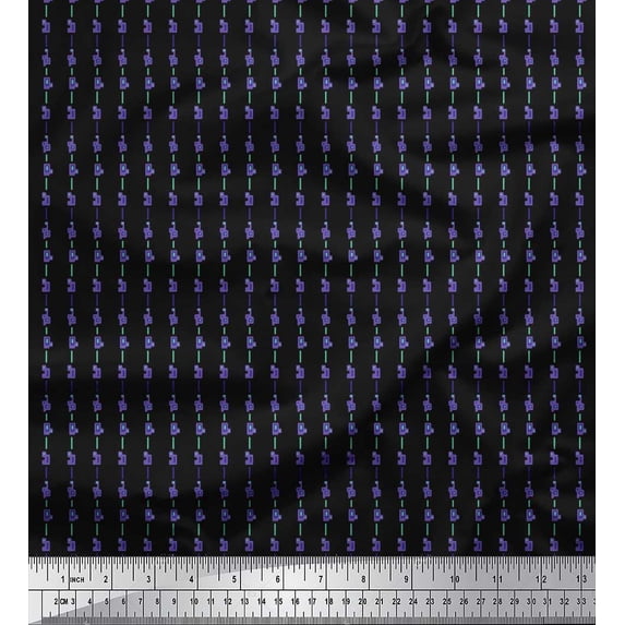 Soimoi Cotton Duck Fabric Abstract Shirting Print Fabric by The Yard 42 Inch Wide